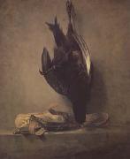 Jean Baptiste Simeon Chardin Still Life with Dead Pheasant and Hunting Bag (mk14) USA oil painting artist